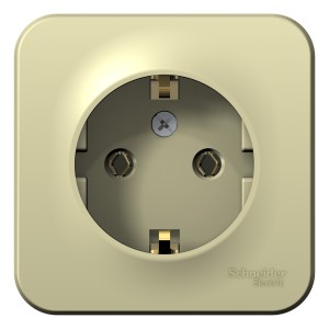 BLANCA О/У РОЗЕТКА с заземлением без шторок ИЗОЛ.ПЛ., 16А, 250В, БЕЖЕВЫЙ