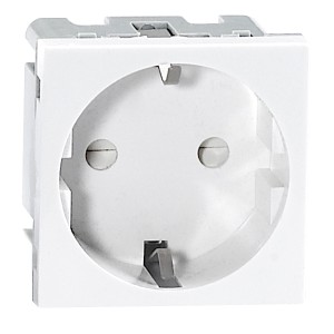 Noen - Розетка 2P+E, 2М, защ. шторки, белая
