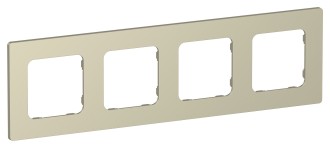 FLITE Рамка 4-местная РУ-4-К-ФлШ шампань IEK