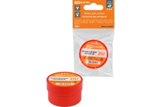 Флюс для пайки, паяльный жир активный, 20 г, банка, инд. упаковка, серия "Алмаз" TDM