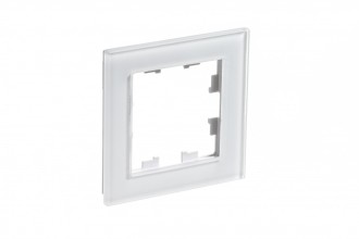 ATLASDESIGN NATURE 1-постовая РАМКА, ОРГАНИЧЕСКОЕ СТЕКЛО БЕЛЫЙ