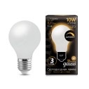 Лампа Gauss Filament А60 10W 820lm 2700К Е27 milky диммируемая LED