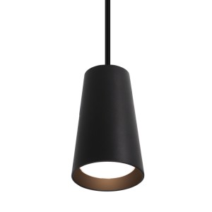 Подвесной светильник WOLTA WSL-GU10/P11BL IP20 под лампу GU10 Чёрный CONO D70x110