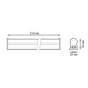 Светильник с кнопкой Gauss TL Elementary линейный 5W 400lm 6500K IP20 310х22х33 LED 1/25