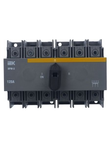 Выключатель-разъединитель модульный ВРМ-3 3P 125А IEK