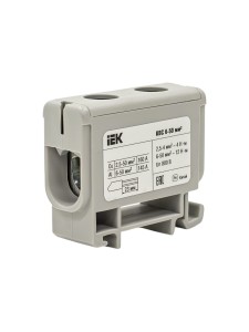 Клемма вводная силовая КВС 6-50 кв.мм. серая IEK
