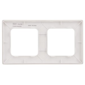 FLITE Рамка 2-местная РУ-2-К-ФлБ белый IEK