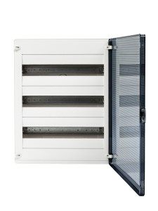 Щит открытой установки 54 места, винтовые клеммы, (500х390х99), IP-40 // Hager - Golf (Прозрачная матовая дверь)