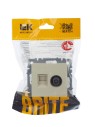 BRITE Розетка двойная TV+RJ45 кат.5E РТВ/РК12-БрКр бежевый IEK