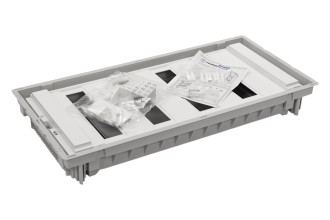 U48EP, Щит встраиваемый, 4 ряда, 48+8 мод., металл. дверца, IP40