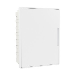 Щиток 24 мод встраиваемый FRAME, белый, с белой дверцей, с 4 шинами PEN(2шт на 8 отв. и 2шт на 6 отв) DKC
