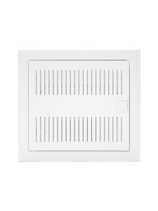 U12ES IT PL, Щит встраиваемый мультимедийный, 1 ряд, металл. дверца со слотами для охлаждения, IP30