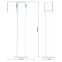 Светильник садово-парковый Gauss Sonata ландшафтный столб 2*35W, 2*GU10, 170-240V / 50Hz, IP54 (1/6)