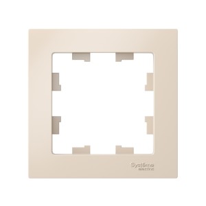 ATLASDESIGN 1-постовая РАМКА, БЕЖЕВЫЙ
