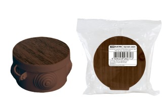 Распаячная коробка ОП D65х40мм, крышка, бук, IP54, 4вх. инд. штрихкод TDM