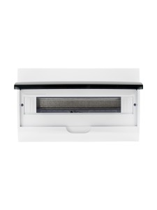Корпус пластиковый ЩРН-П-18 черн. прозр. дверь IP41 GENERICA