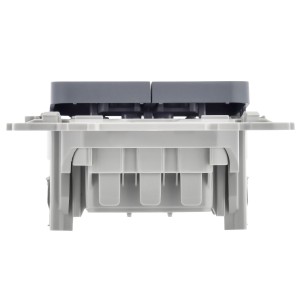 FLITE Выключатель 2-клавишный 10А ВС12-1-0-ФлМ маренго IEK