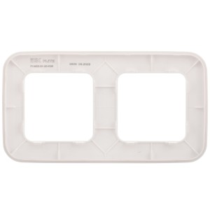 FLITE Рамка 2-местная РУ-2-А-ФлЖ жемчуг IEK