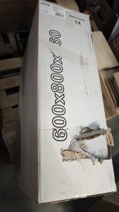 ПАНЕЛЬ ABS С ПЛАСТИКОВОЙ НЕПРОЗРАЧНОЙ КРЫШКОЙ 60X80X26