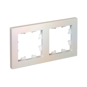ATLASDESIGN 2-постовая РАМКА, универсальная, ЖЕМЧУГ