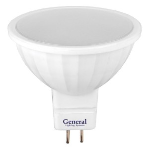 Лампа Светодиодная General GLDEN-MR16-10-GU5.3-12-4500 1/10/100