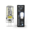 Лампа Gauss G4 AC150-265V 3W 240lm 4100K силикон LED 1/10/200