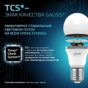 Лампа Gauss A60 7W 710lm 4100K E27 LED 1/10/50