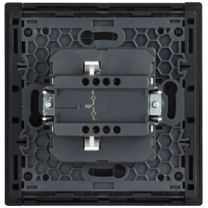 FORTE&PIANO Выключатель 1-клавишный самовозвратный 10А FP610M металл шампань IEK