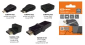 Переходник "АВП 1" штекер micro HDMI - гнездо HDMI, позолоченные контакты, TDM