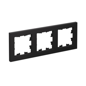 ATLASDESIGN 3-постовая РАМКА, универсальная, КАРБОН