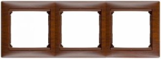 VALENA DIY Рамка 3-местная дерево тонированное