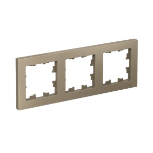 ATLASDESIGN 3-постовая РАМКА, универсальная, ШАМПАНЬ