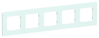 FLITE Рамка 5-местная РУ-5-К-ФлХЛ холодный лед IEK