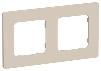 FLITE Рамка 2-местная РУ-2-К-ФлЛ льняной IEK