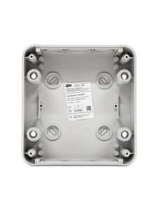 TEKFOR Корпус пластиковый КМПн-6 IP65 черная прозрачная дверь IEK