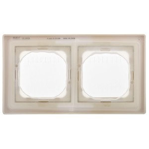 FLITE Рамка 2-местная IP55 Рпро-2-55-ФлСл сливочный IEK