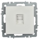 BRITE Розетка компьютерная RJ45 кат.5E РК10-БрБ белый IEK