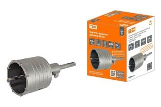 Коронка ударная по кирпичу и бетону, победит, SDS-Plus, d 80 мм, М22, в сборе, "Гранит" TDM