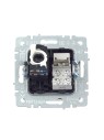 BRITE Розетка двойная RJ11+RJ45 кат.5E РК/Т12-БрА алюминий IEK