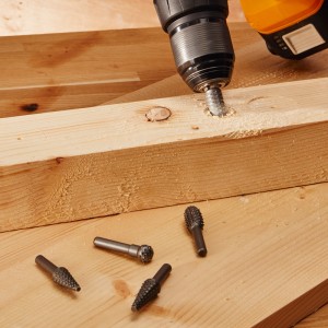 Набор борфрез (шарошек) по дереву, 5 шт KRANZ