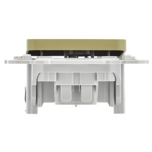 FLITE Выключатель 1-клавишный 10А ВС11-1-0-ФлО оливковый IEK