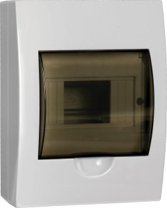 Корпус пластиковый ЩРН-П-6 черн. прозр. дверь IP41 GENERICA