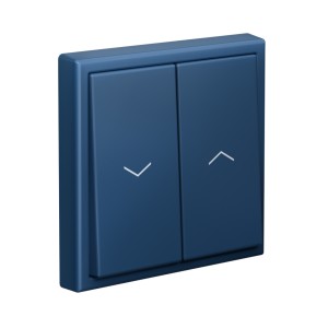 ARTGALLERY 2-клавишный ВЫКЛЮЧАТЕЛЬ ДЛЯ ЖАЛЮЗИ, 2х сх.4, 10А, механизм, АКВАМАРИН