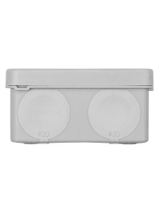 Коробка уравнивания потенциалов( КУП) двухкомп ОП 80х80х40 мм,шина 6х9,6гр.,IP66,  инд. ш/к TDM.