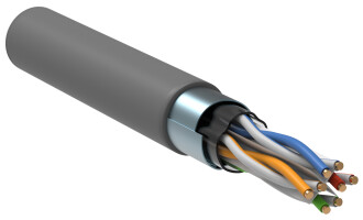 ITK Витая пара F/UTP кат.5E 4х2х0,52 solid PVC серый (305м) РФ/Т