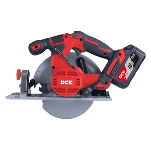 Пила дисковая аккумуляторная бесщеточная DCK KDMY165, 165*20мм, 18В, 2*5а/ч, пропил 59мм.
