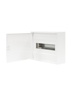 N12-ALFA W, Щит навесной, 1 ряд, 12+2 мод., белая дверца, IP40