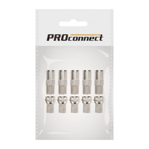 Переходник угловой штекер F – гнездо F REXANT