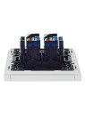 FORTE&PIANO Розетка компьютерная двойная RJ45 кат.6 FP234 белый IEK