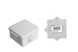 Распаячная коробка ОП 65х65х50мм, крышка, IP54, 4вх. инд. штрихкод TDM